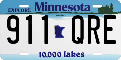 MN license plate 911QRE