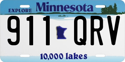 MN license plate 911QRV