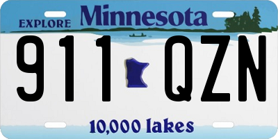 MN license plate 911QZN