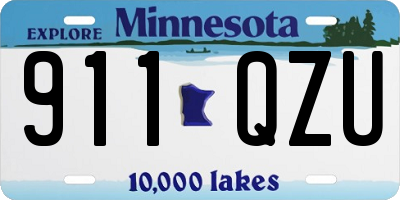 MN license plate 911QZU