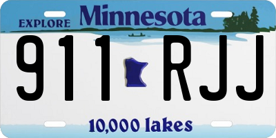 MN license plate 911RJJ