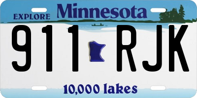 MN license plate 911RJK