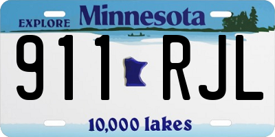 MN license plate 911RJL