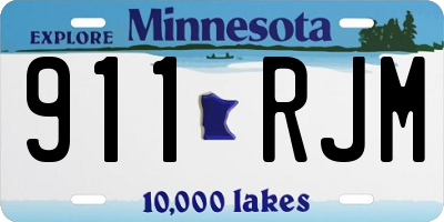 MN license plate 911RJM