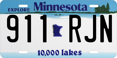 MN license plate 911RJN