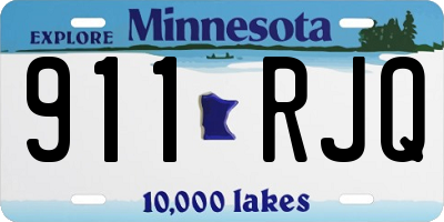 MN license plate 911RJQ