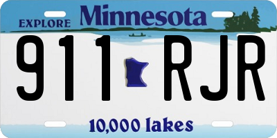 MN license plate 911RJR