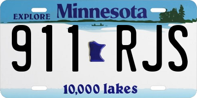 MN license plate 911RJS