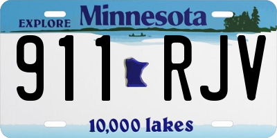 MN license plate 911RJV
