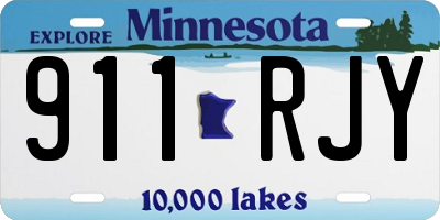 MN license plate 911RJY