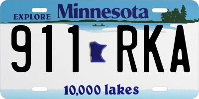 MN license plate 911RKA