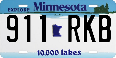 MN license plate 911RKB