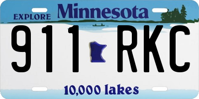 MN license plate 911RKC