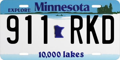 MN license plate 911RKD