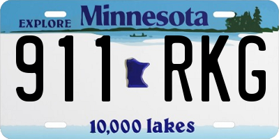 MN license plate 911RKG