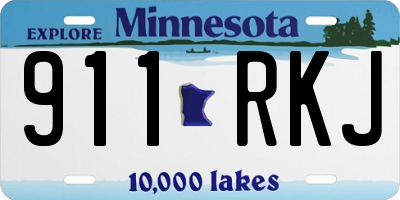 MN license plate 911RKJ