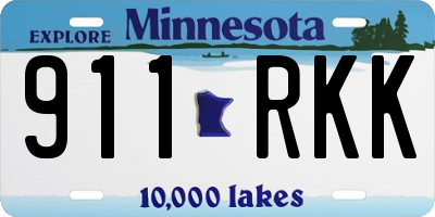 MN license plate 911RKK