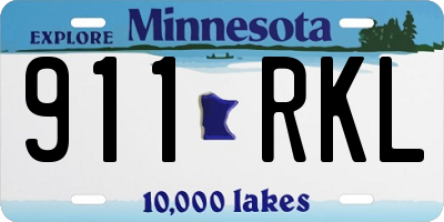 MN license plate 911RKL