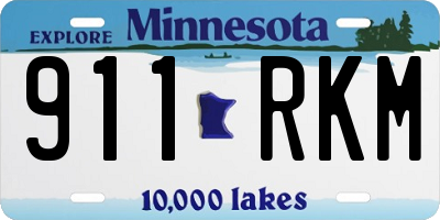 MN license plate 911RKM