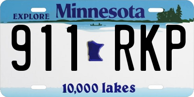 MN license plate 911RKP