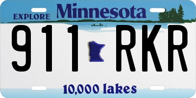 MN license plate 911RKR
