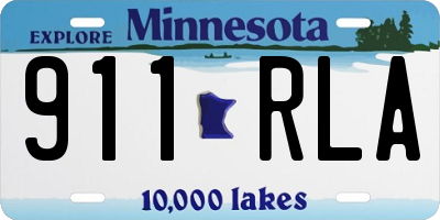 MN license plate 911RLA