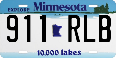 MN license plate 911RLB