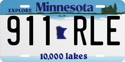 MN license plate 911RLE