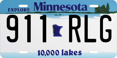 MN license plate 911RLG