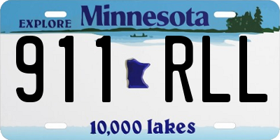 MN license plate 911RLL