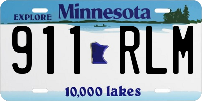 MN license plate 911RLM