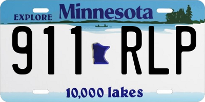 MN license plate 911RLP