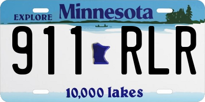 MN license plate 911RLR