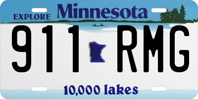 MN license plate 911RMG