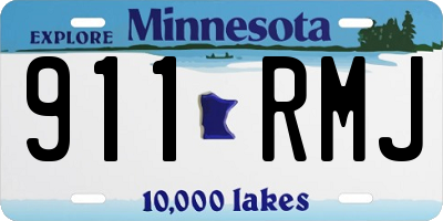 MN license plate 911RMJ