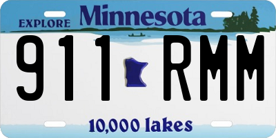 MN license plate 911RMM