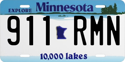 MN license plate 911RMN