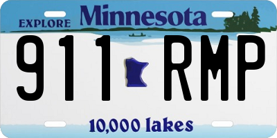 MN license plate 911RMP