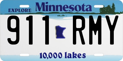 MN license plate 911RMY
