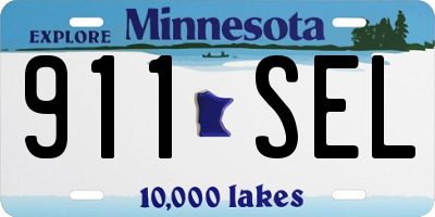 MN license plate 911SEL