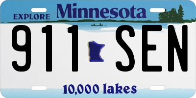 MN license plate 911SEN