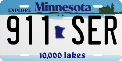 MN license plate 911SER