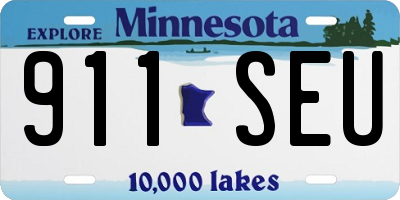 MN license plate 911SEU