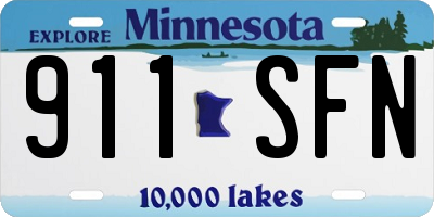MN license plate 911SFN