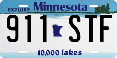 MN license plate 911STF