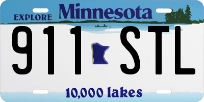 MN license plate 911STL
