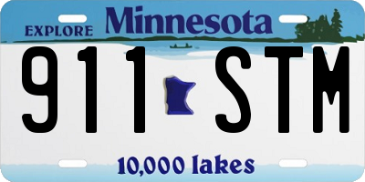 MN license plate 911STM