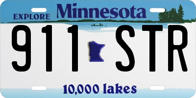 MN license plate 911STR