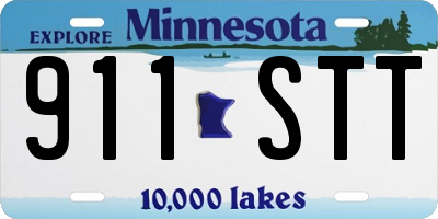 MN license plate 911STT