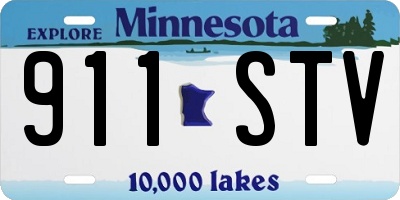 MN license plate 911STV